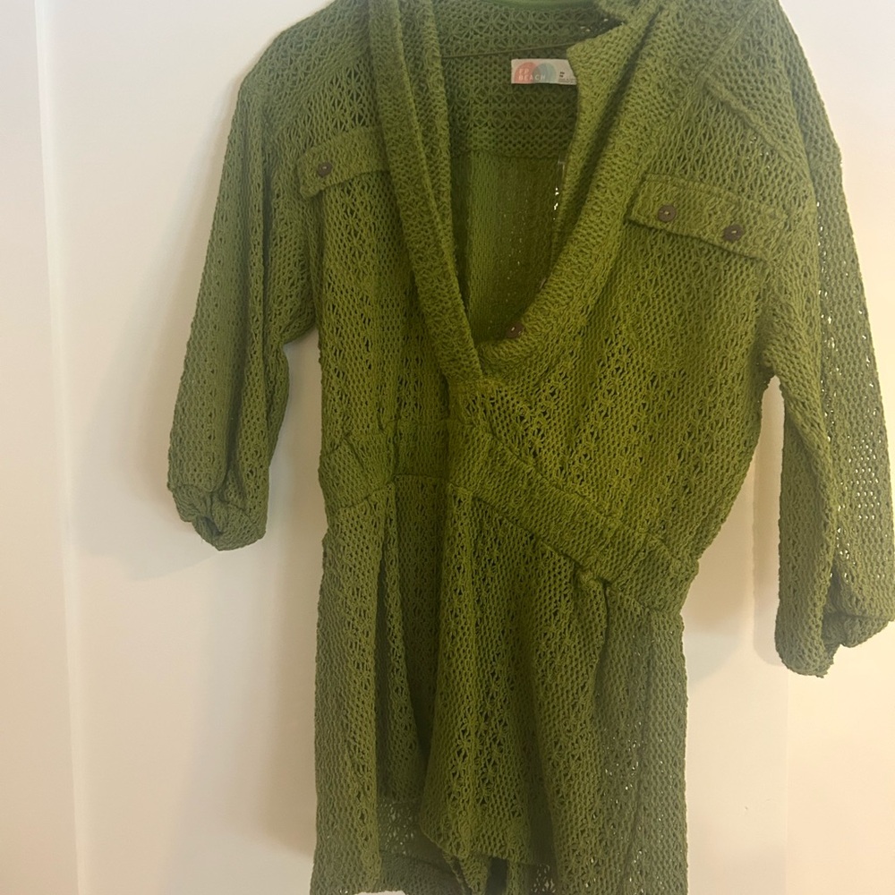Green Knit Romper